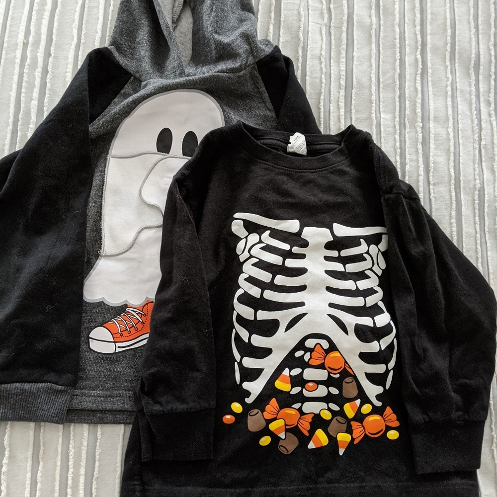 Bundle of 2 4t Halloween long sleeve shirts